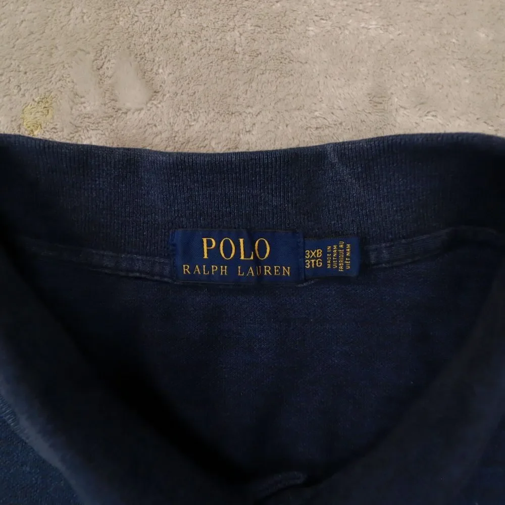 Polo‎ Ralph Lauren Polo Shirt Men's 3XB Navy Blue Short Sleeve Preppy